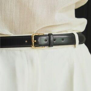 AUREUM Black Belt with Gold Buckle